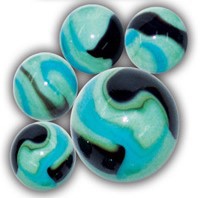 JUNGLE 2 / 42mm Assorted Marbles - Blue Jay - Dino - Tarantula - Tiger - 18 Threads