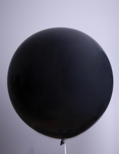 Opaque Black Deco balloons 24 